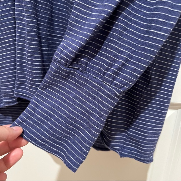 Sundance Shirt Long Sleeve Blue Stripes Embroidered Size Large 100% Cotton - Picture 5 of 8